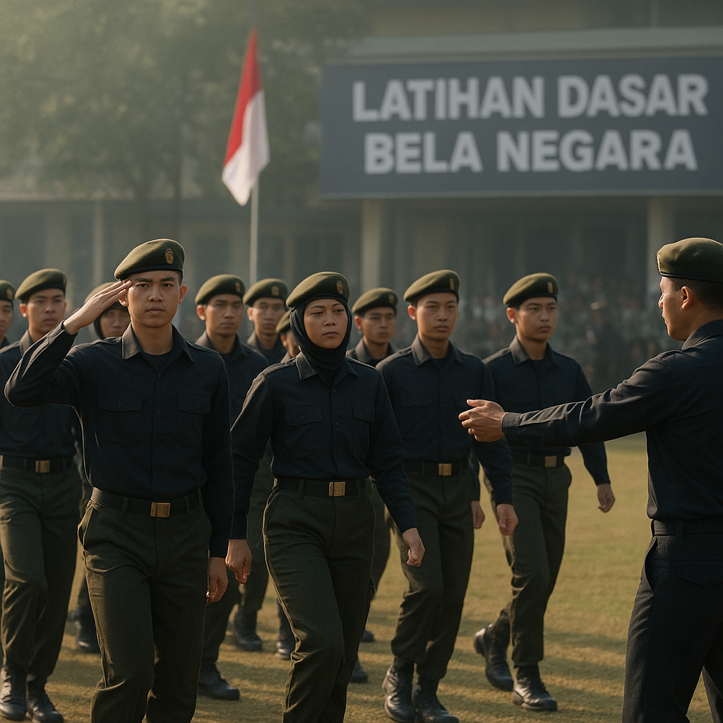 Resimen Mahasiswa Gelar Latihan Dasar Bela Negara dan Leader...