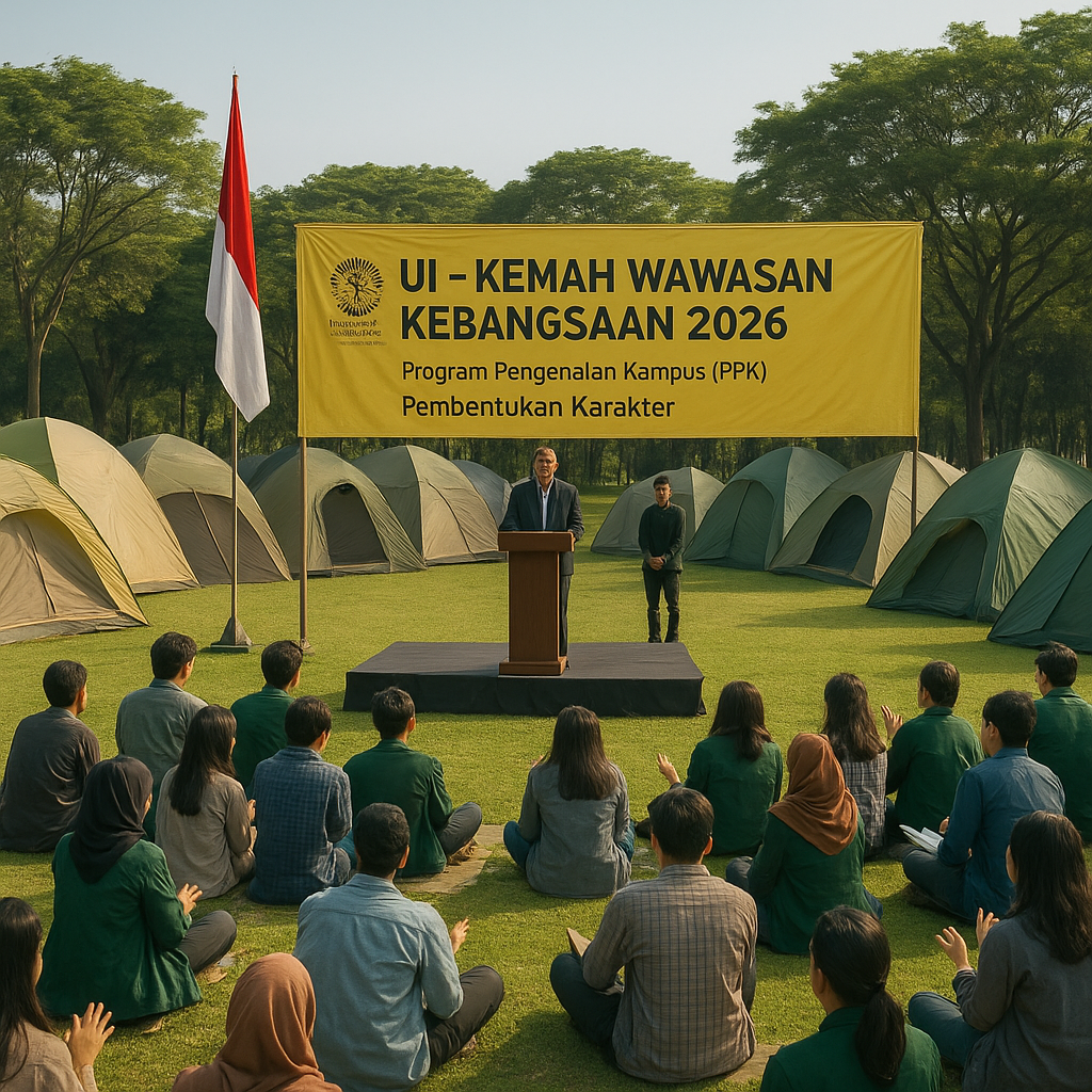 UI Gelar Kemah Wawasan Kebangsaan untuk Mahasiswa Baru 2026