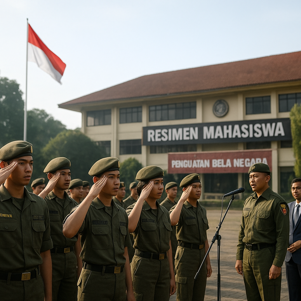 Program Resimen Mahasiswa Kembali Diaktifkan di 15 Perguruan Tinggi