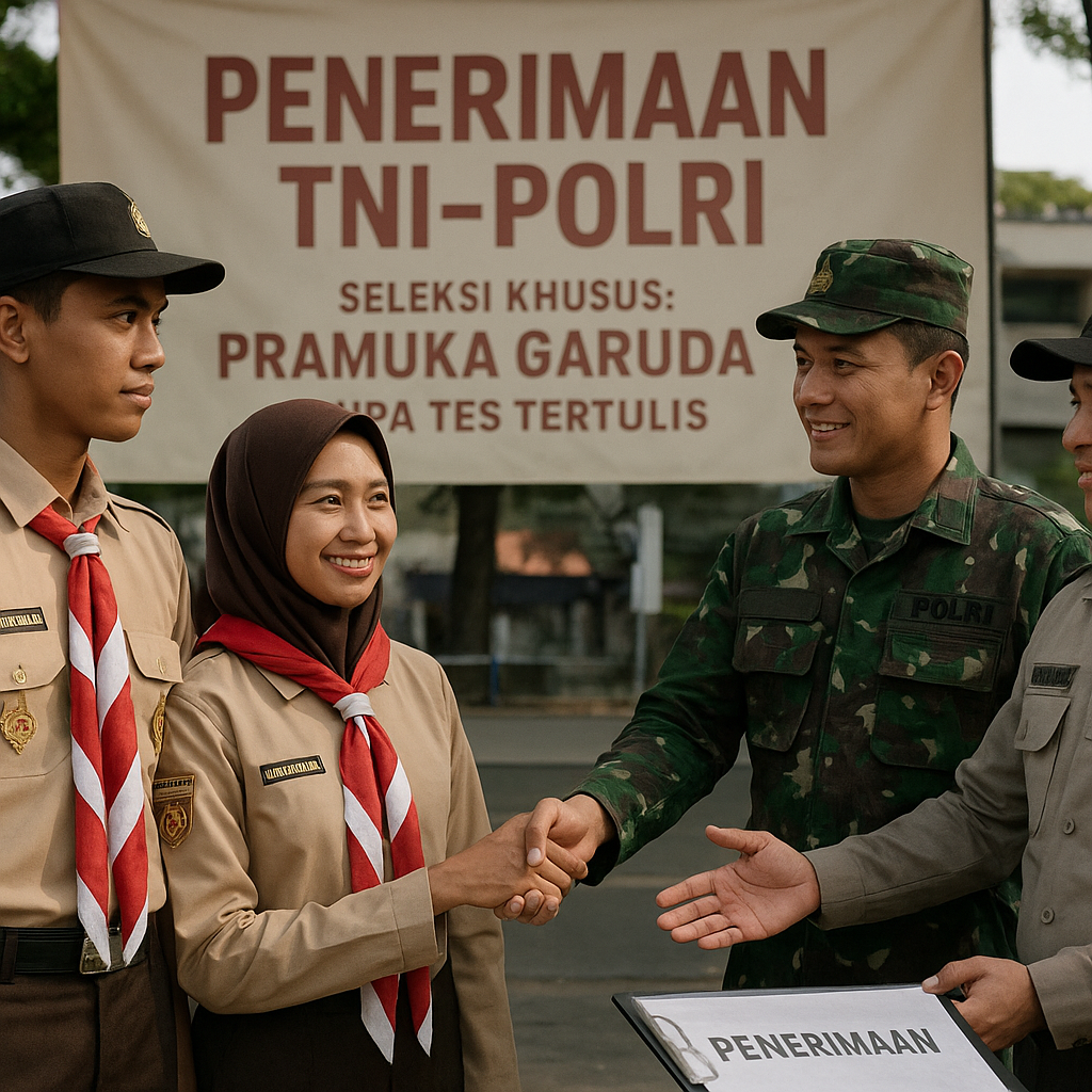 Respons TNI AD soal Pramuka Garuda Bisa Daftar TNI-Polri Tanpa Tes