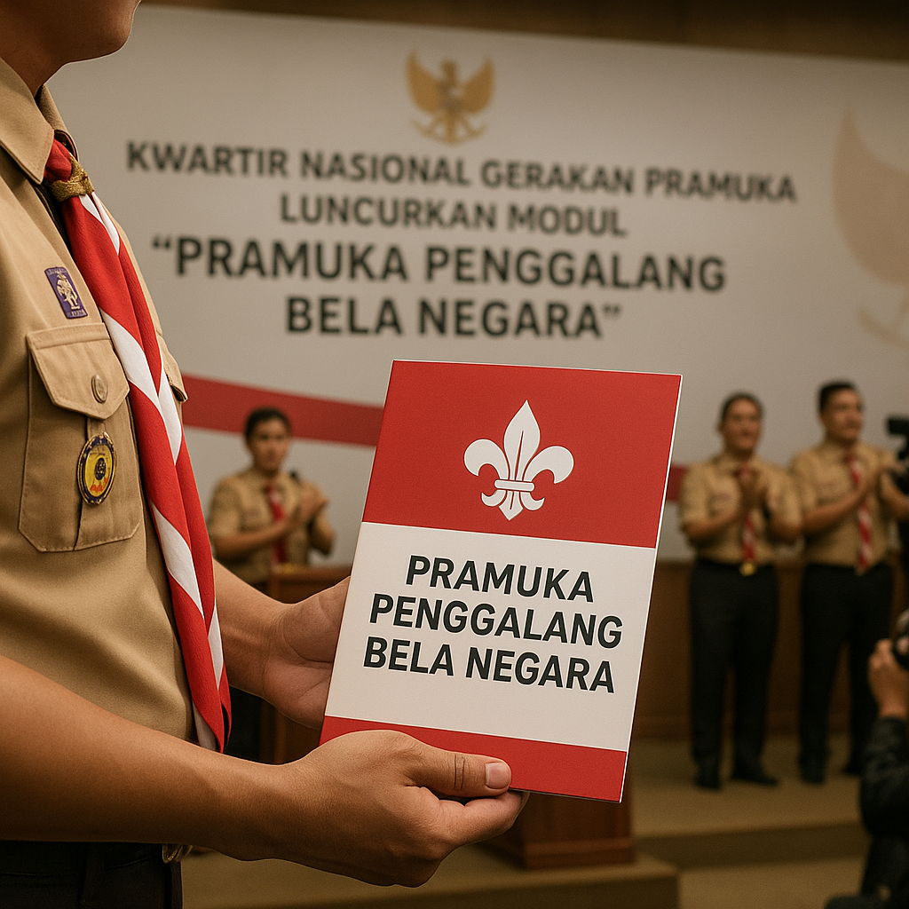 Kwartir Nasional Pramuka Luncurkan Modul 'Pramuka Penggalang Bela Negara'