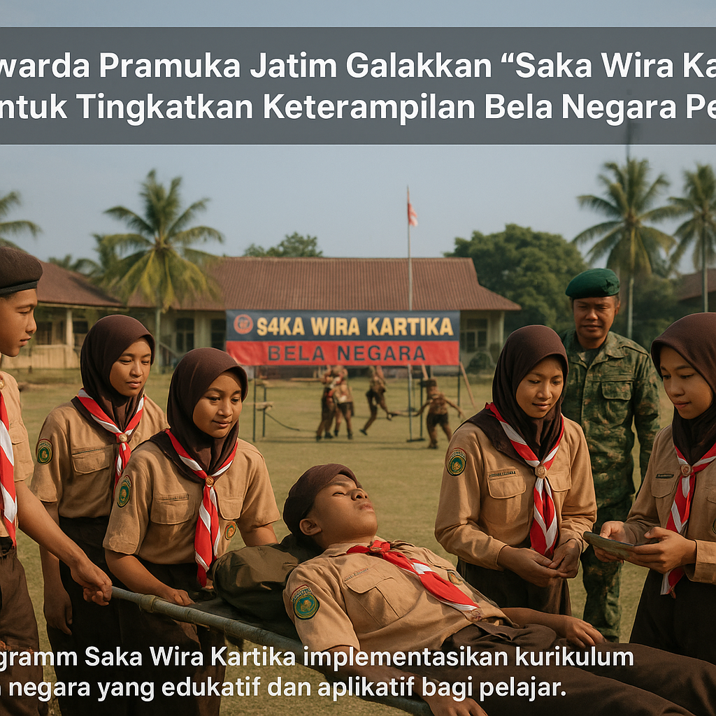 Kwarda Pramuka Jatim Galakkan "Saka Wira Kartika" untuk Tingkatkan Keterampulan Bela Negara Pelajar
