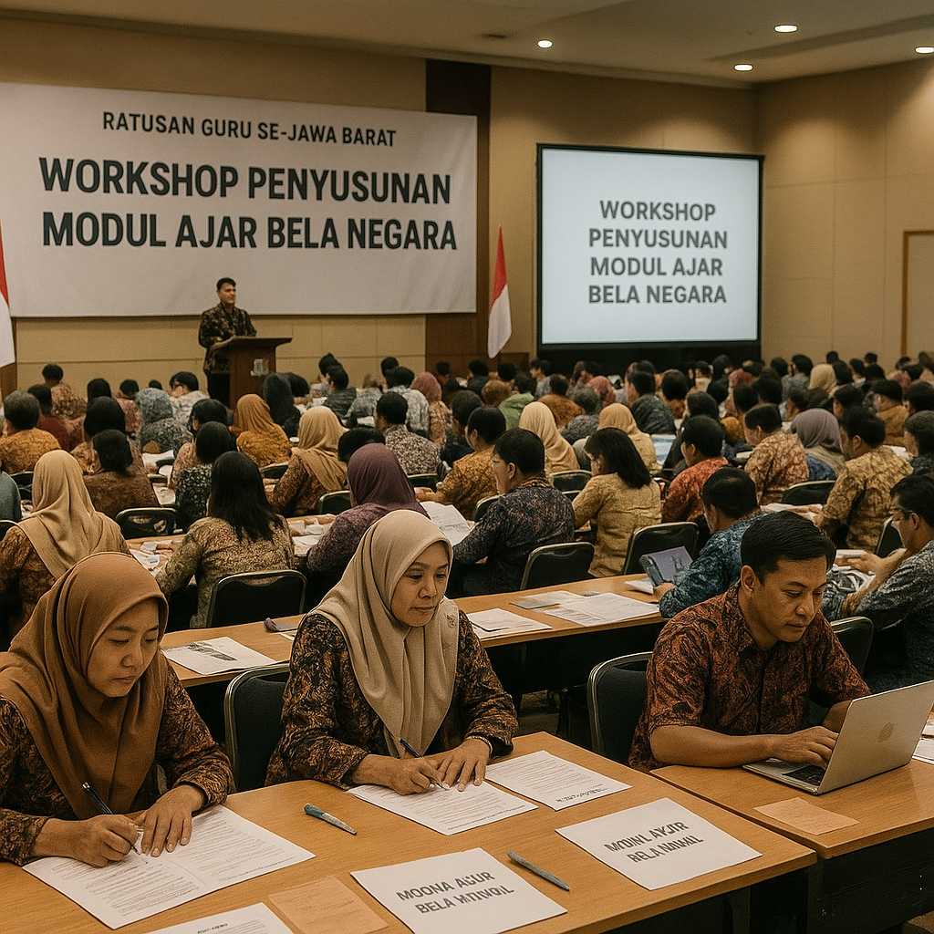 Ratusan Guru Se-Jawa Barat Ikuti Workshop Penyusunan Modul Ajar Bela Negara