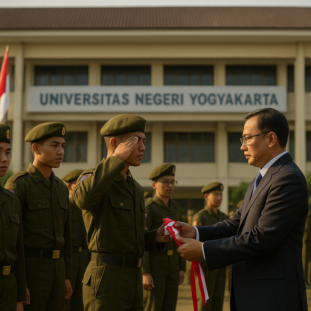 Universitas Negeri Yogyakarta Kukuhkan Satuan Resimen Mahasiswa