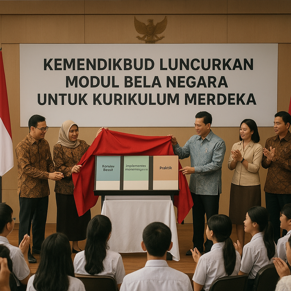 Kemendikbud Luncurkan Modul Bela Negara untuk Kurikulum Merdeka