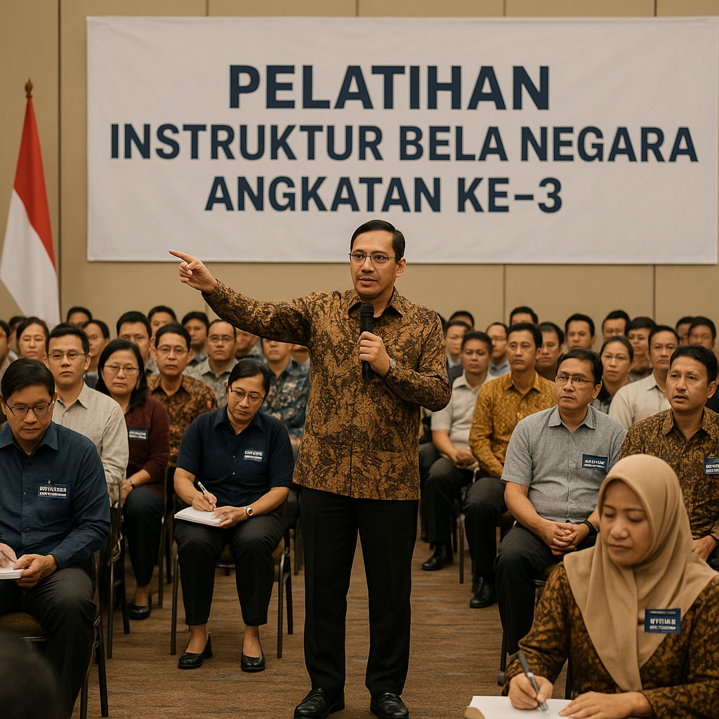 Guru Penggerak Ikuti Pelatihan Instruktur Bela Negara Angkat...