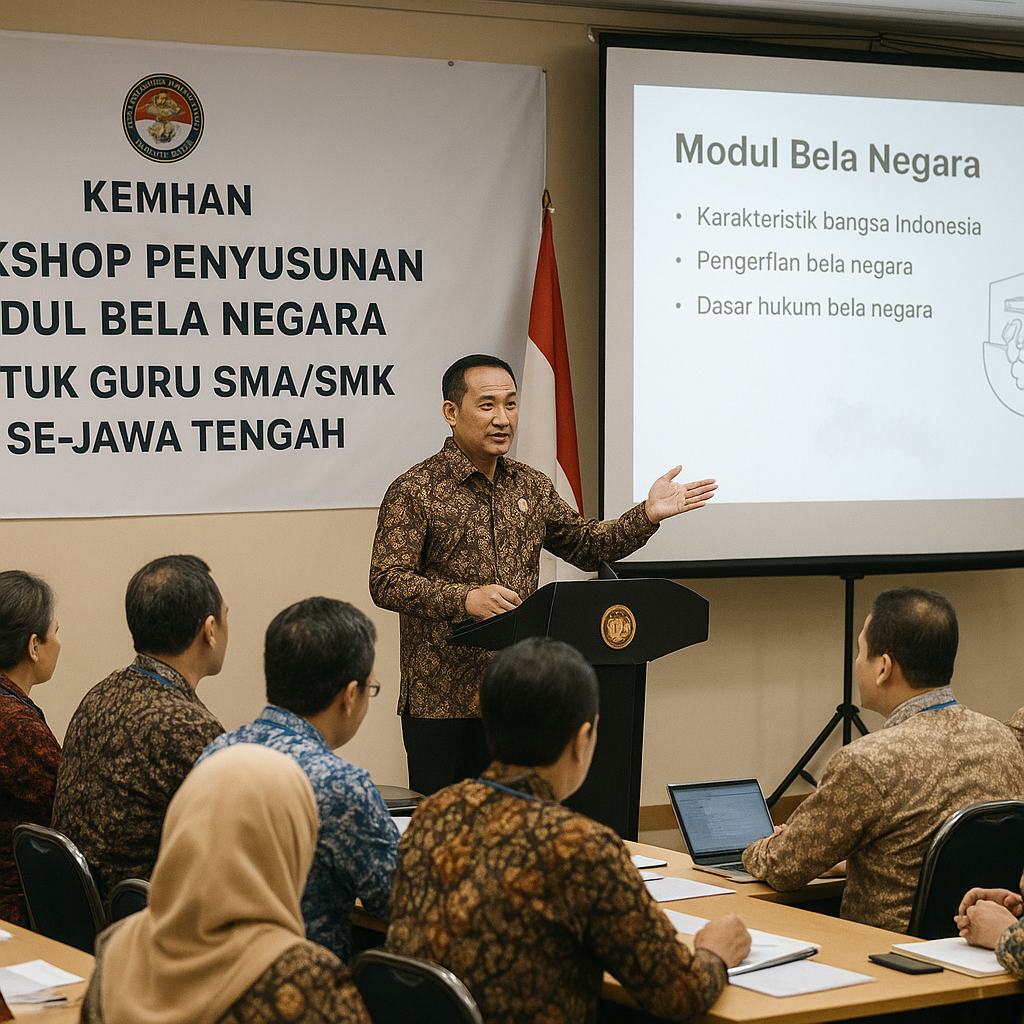 Kemhan Gelar Workshop Penyusunan Modul Bela Negara untuk Gur...
