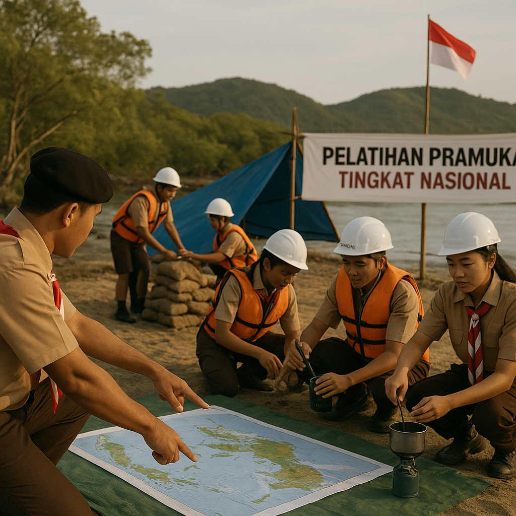 Pelatihan Pramuka Tingkat Nasional Fokus pada Ketahanan Benc...