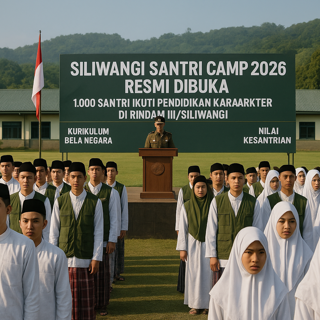 Siliwangi Santri Camp 2026 Resmi Dibuka, 1.000 Santri Ikuti...