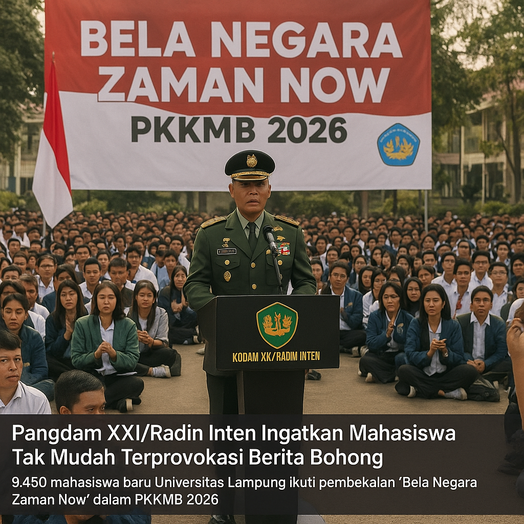 Pangdam XXI/Radin Inten Ingatkan Mahasiswa Tak Mudah Terprov...