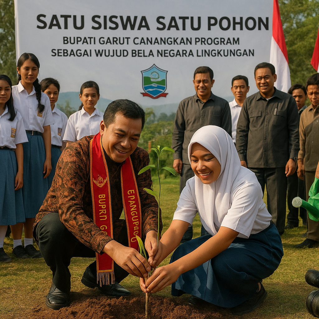 Bupati Garut Canangkan Program 'Satu Siswa Satu Pohon' sebag...