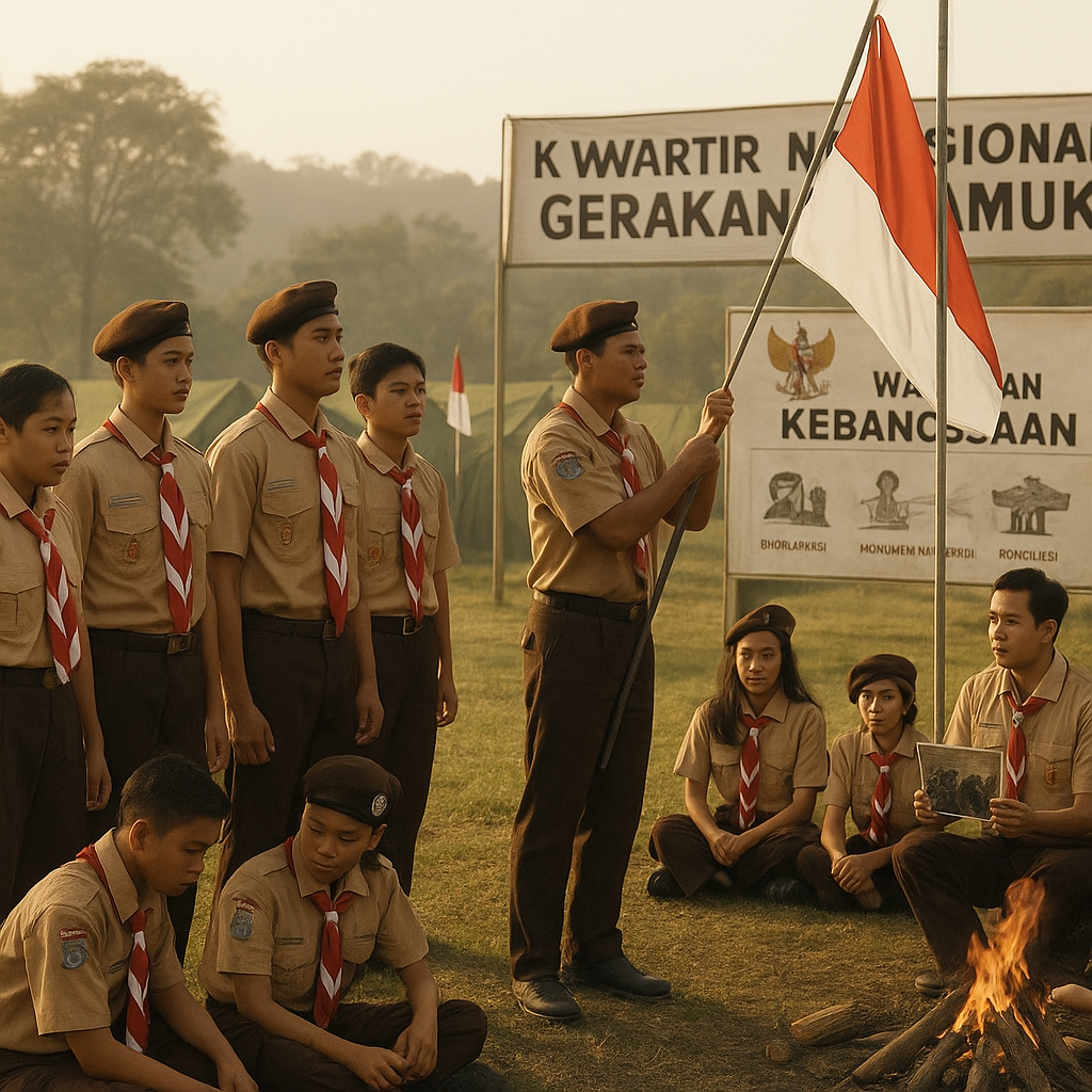 Kwartir Nasional Gerakan Pramuka Perkuat Materi Wawasan Keba...