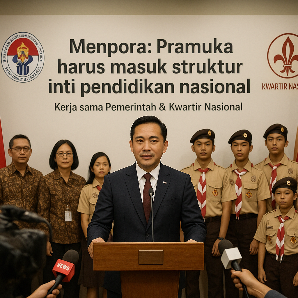 Menpora: Pramuka harus masuk struktur inti pendidikan nasion...