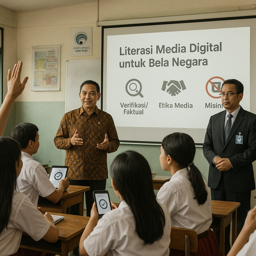 Literasi Media Digital untuk Bela Negara Diajarkan di Sekola...