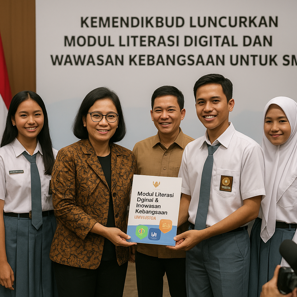 Kemendikbud Luncurkan Modul Literasi Digital dan Wawasan Keb...