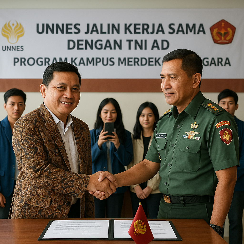 Unnes Jalin Kerja Sama dengan TNI AD untuk Program Kampus Me...