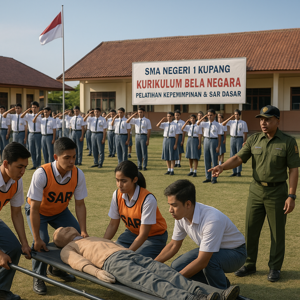 SMA Negeri 1 Kupang Terapkan Kurikulum Khusus Bela Negara de...
