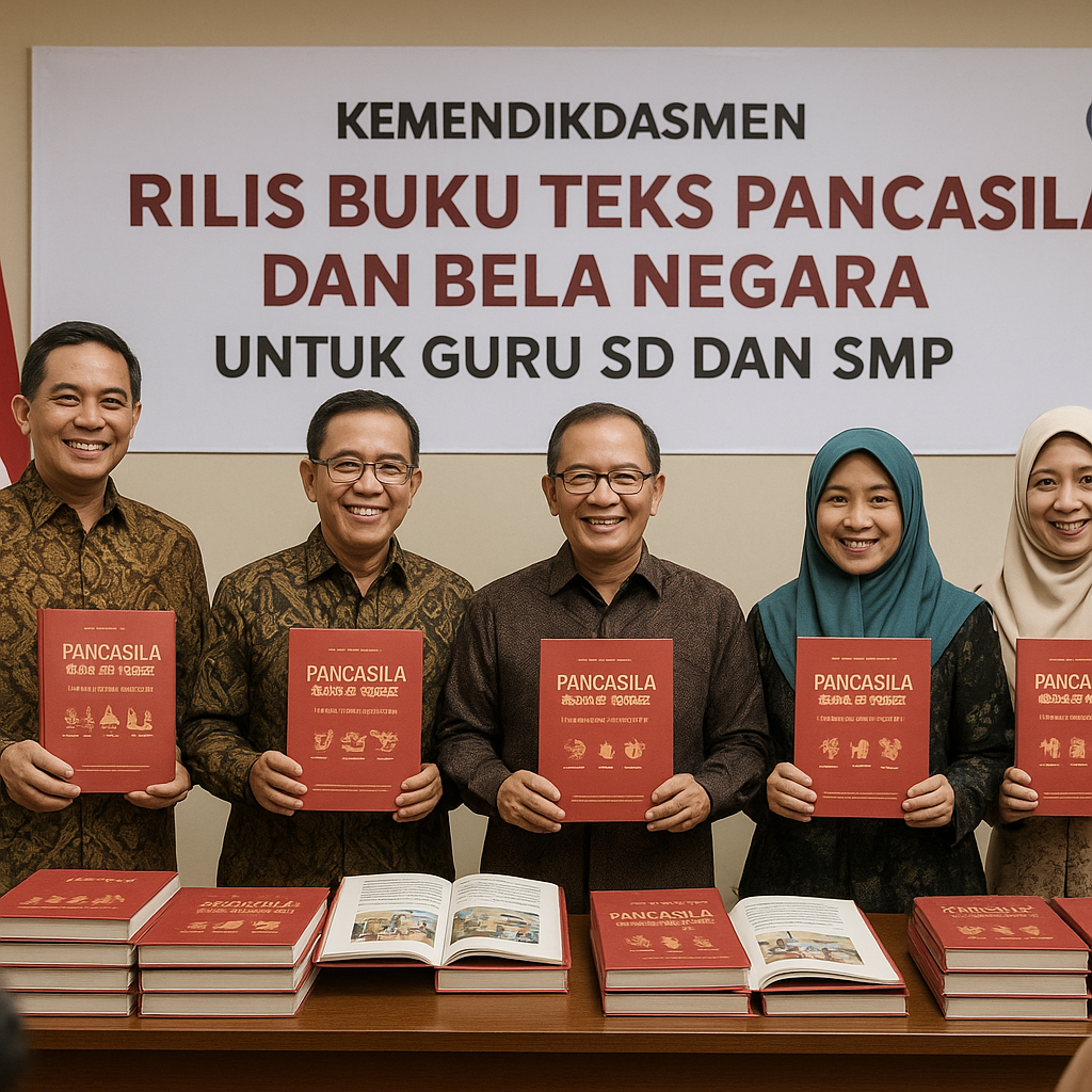 Kemendikdasmen Rilis Buku Teks Pancasila dan Bela Negara unt...