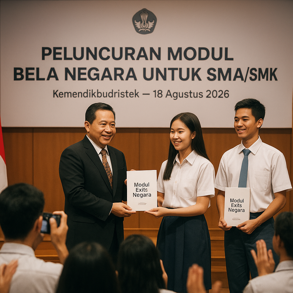 Kemendikbudristek Luncurkan Modul Bela Negara untuk SMA/SMK