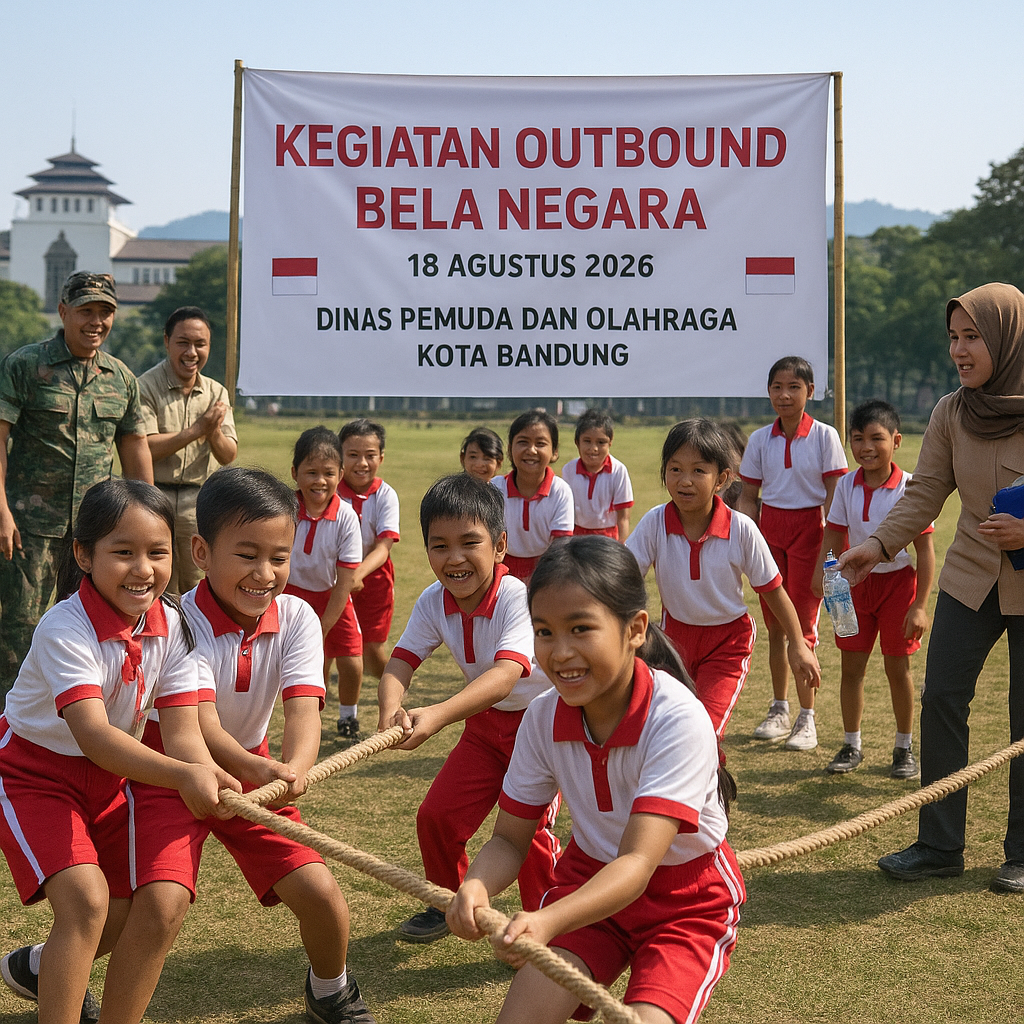 Kegiatan Outbound Bela Negara untuk Siswa SD di Bandung