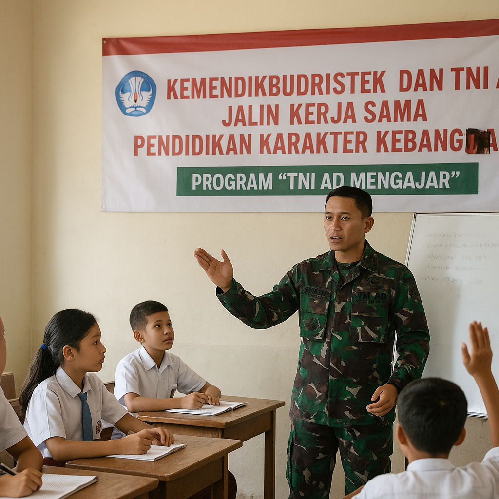 Kemendikbudristek dan TNI AD Jalin Kerja Sama Pendidikan Kar...
