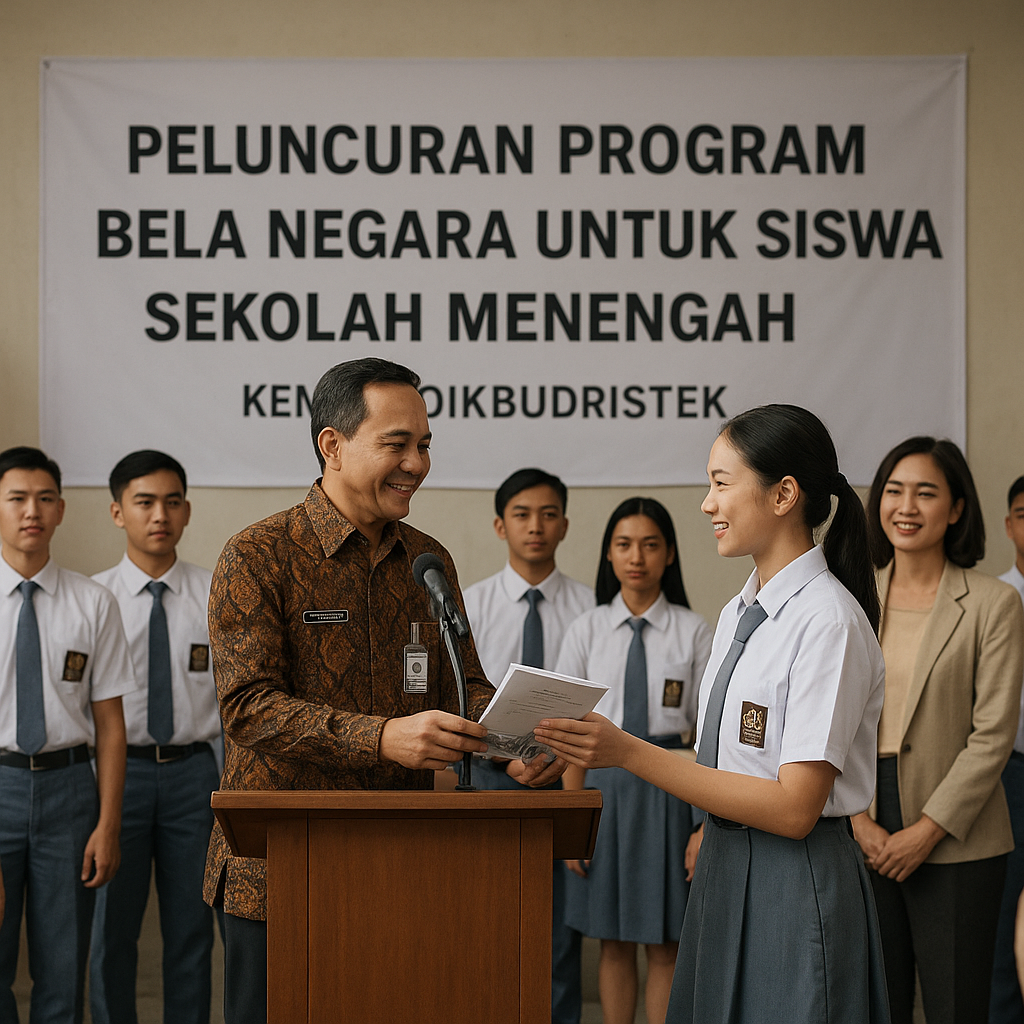 Kemendikbudristek Luncurkan Program Bela Negara untuk Siswa...