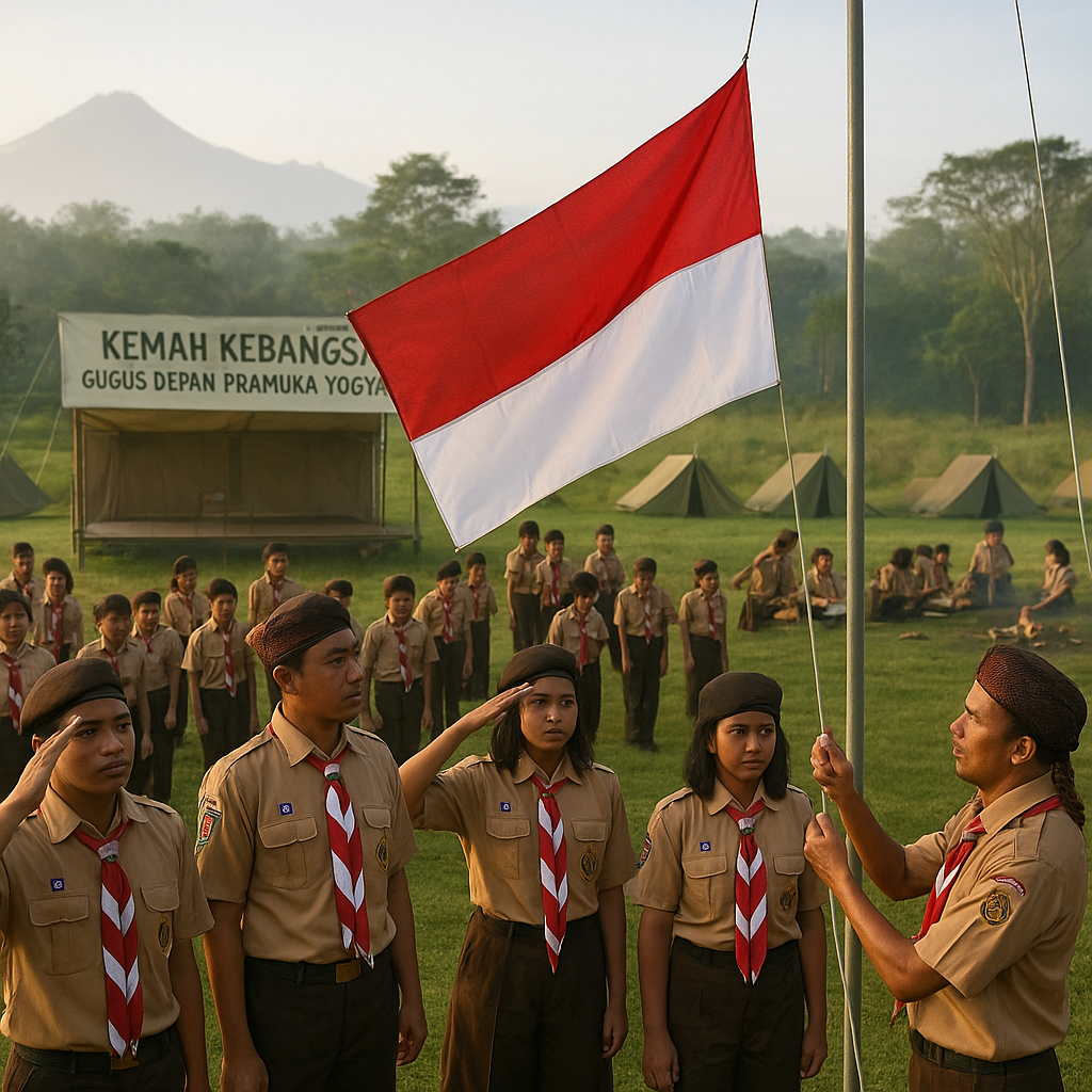Gugus Depan Pramuka di Yogyakarta Gelar Kemah Kebangsaan, Aj...