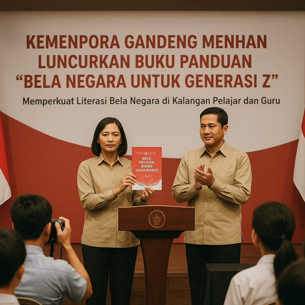 Kemenpora Gandeng Menhan Luncurkan Buku Panduan 'Bela Negara...