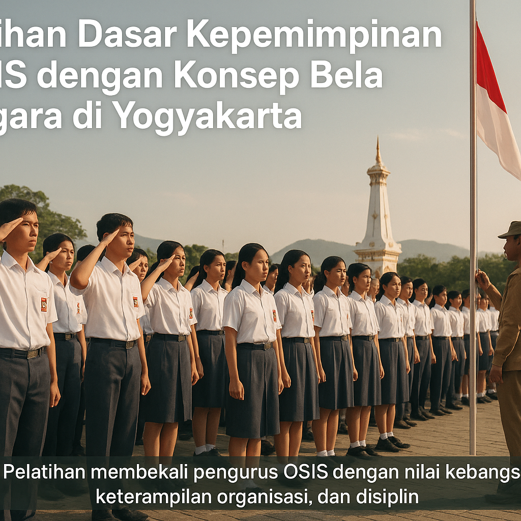 Latihan Dasar Kepemimpinan OSIS dengan Konsep Bela Negara di...