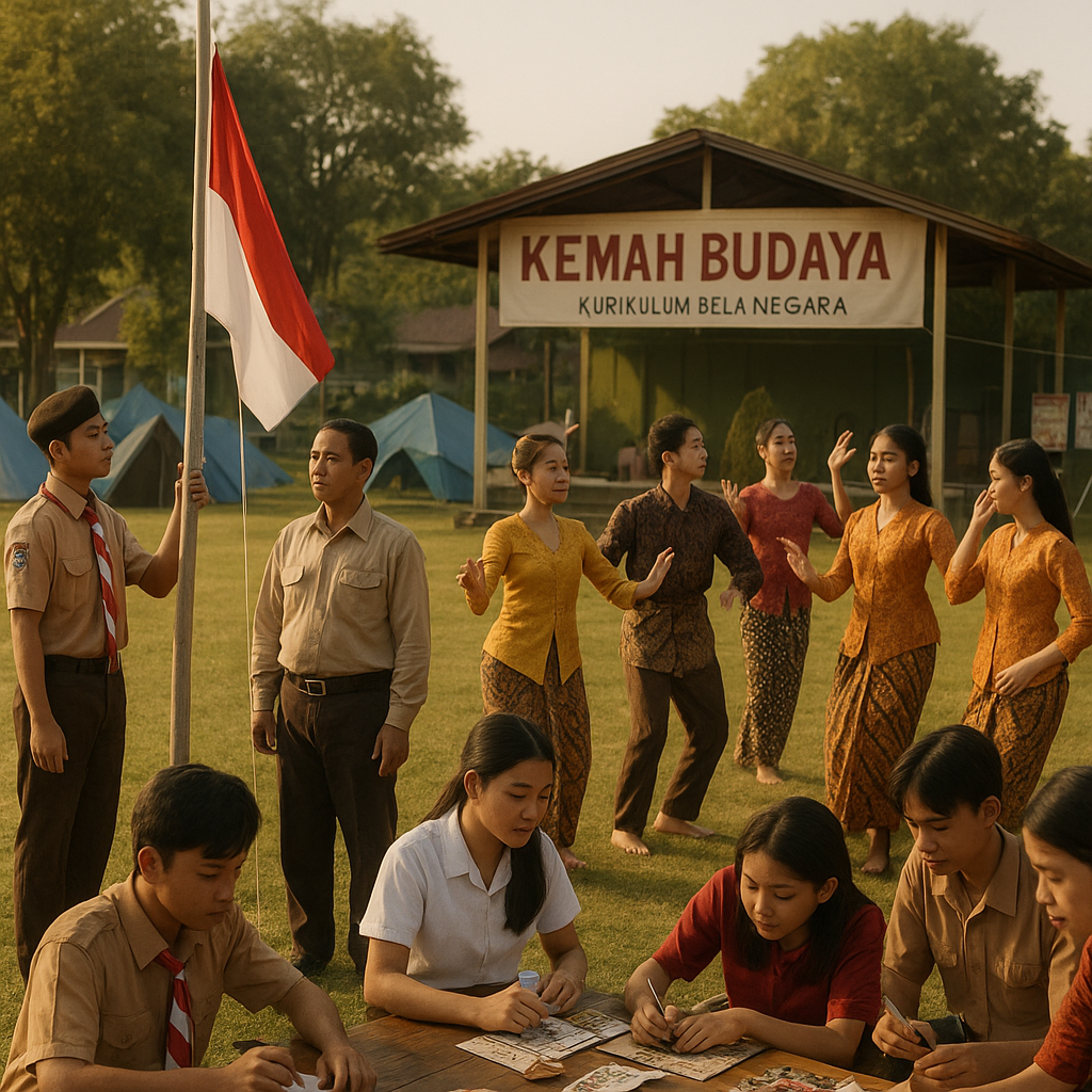 Kegiatan 'Kemah Budaya' Siswa SMA Kolaborasikan Pramuka, Sen...