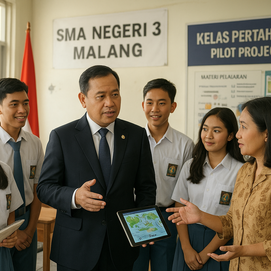 Menhan Tinjau Pelaksanaan 'Kelas Pertahanan' Pilot Project d...