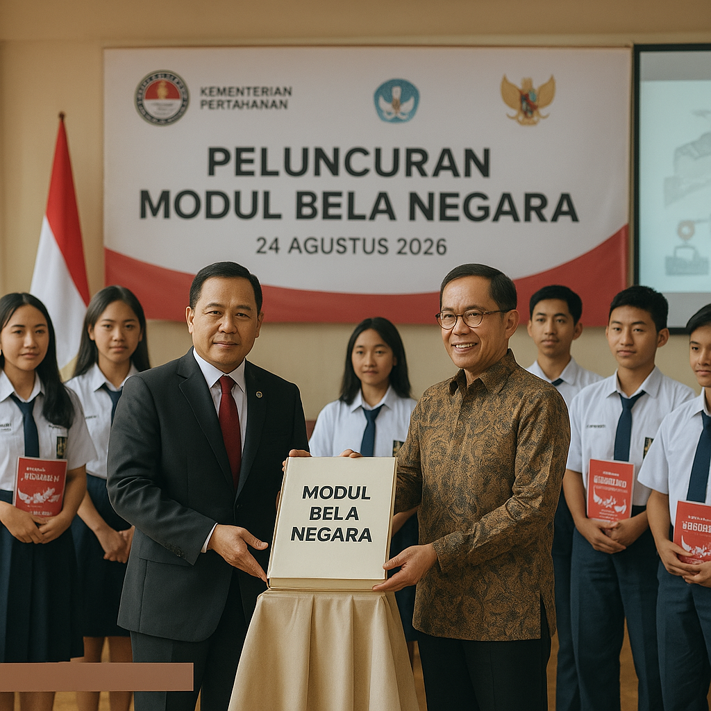 Kementerian Pertahanan Luncurkan Modul Bela Negara untuk Sek...