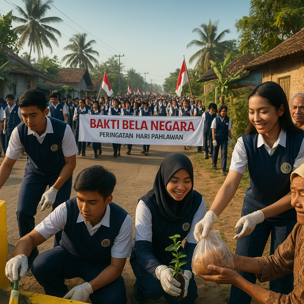 Peringatan Hari Pahlawan Nasional Dimulai dengan Bakti Bela...