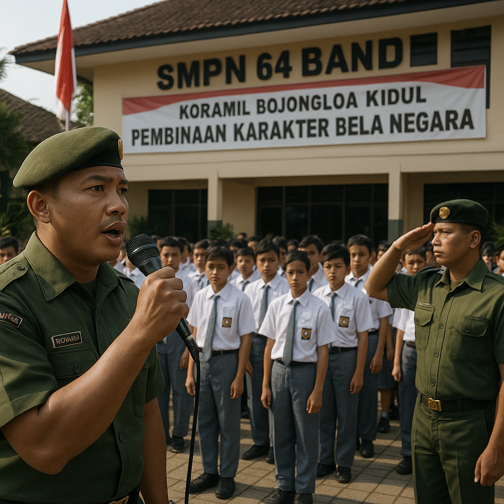 Koramil Bojongloa Kidul Berikan Pembinaan Karakter Bela Nega...
