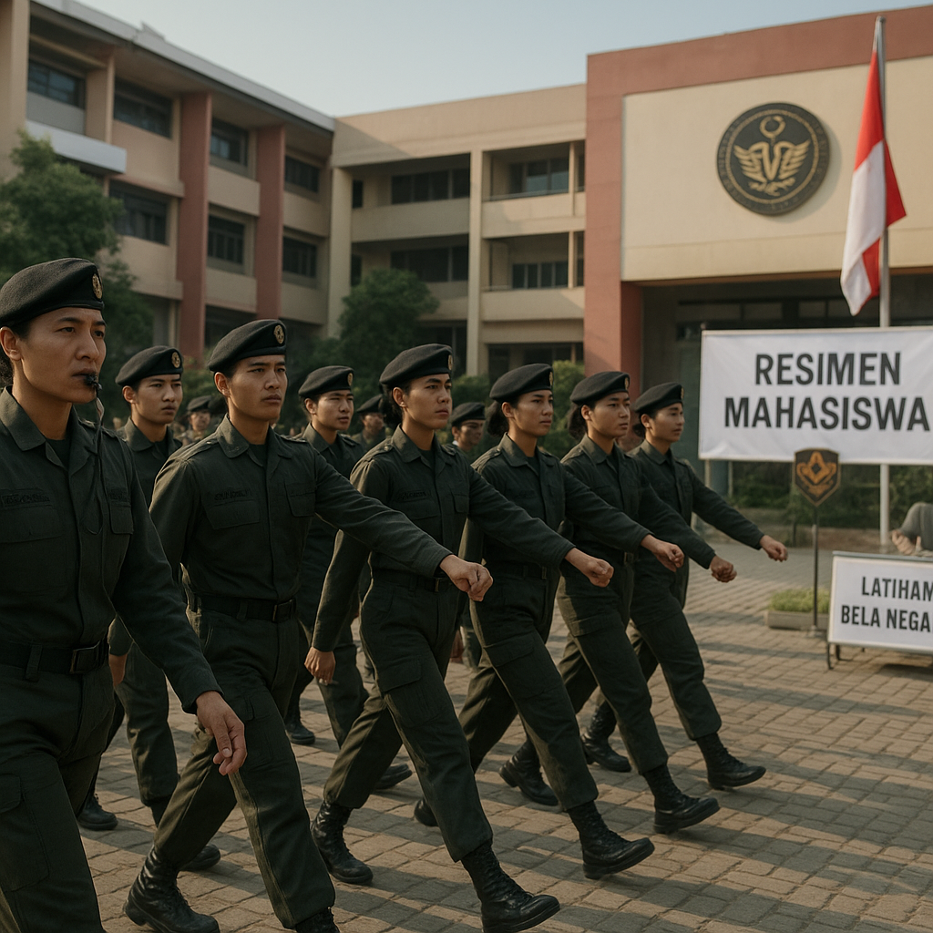 Resimen Mahasiswa (Menwa) Galakkan Latihan Bela Negara di Ka...