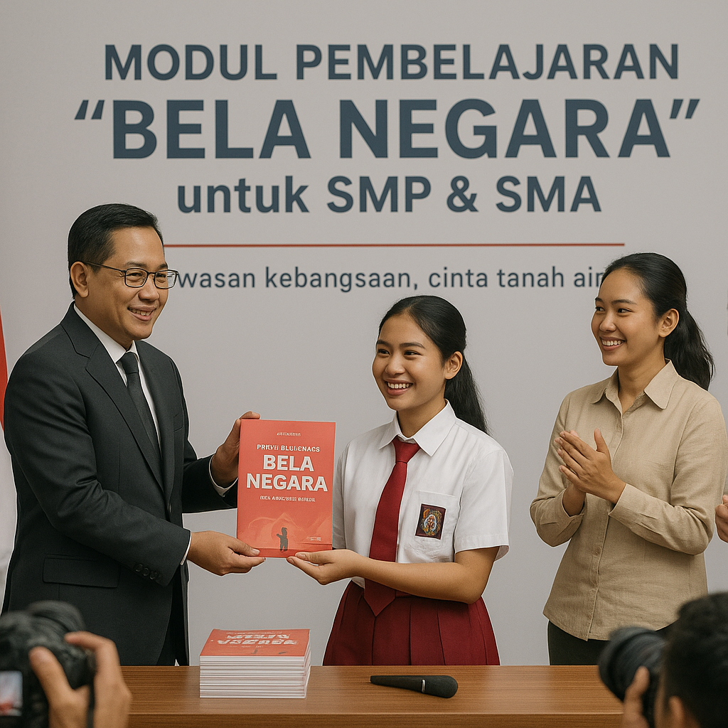 Kemendikbudristek Luncurkan Modul Pembelajaran 'Bela Negara'...