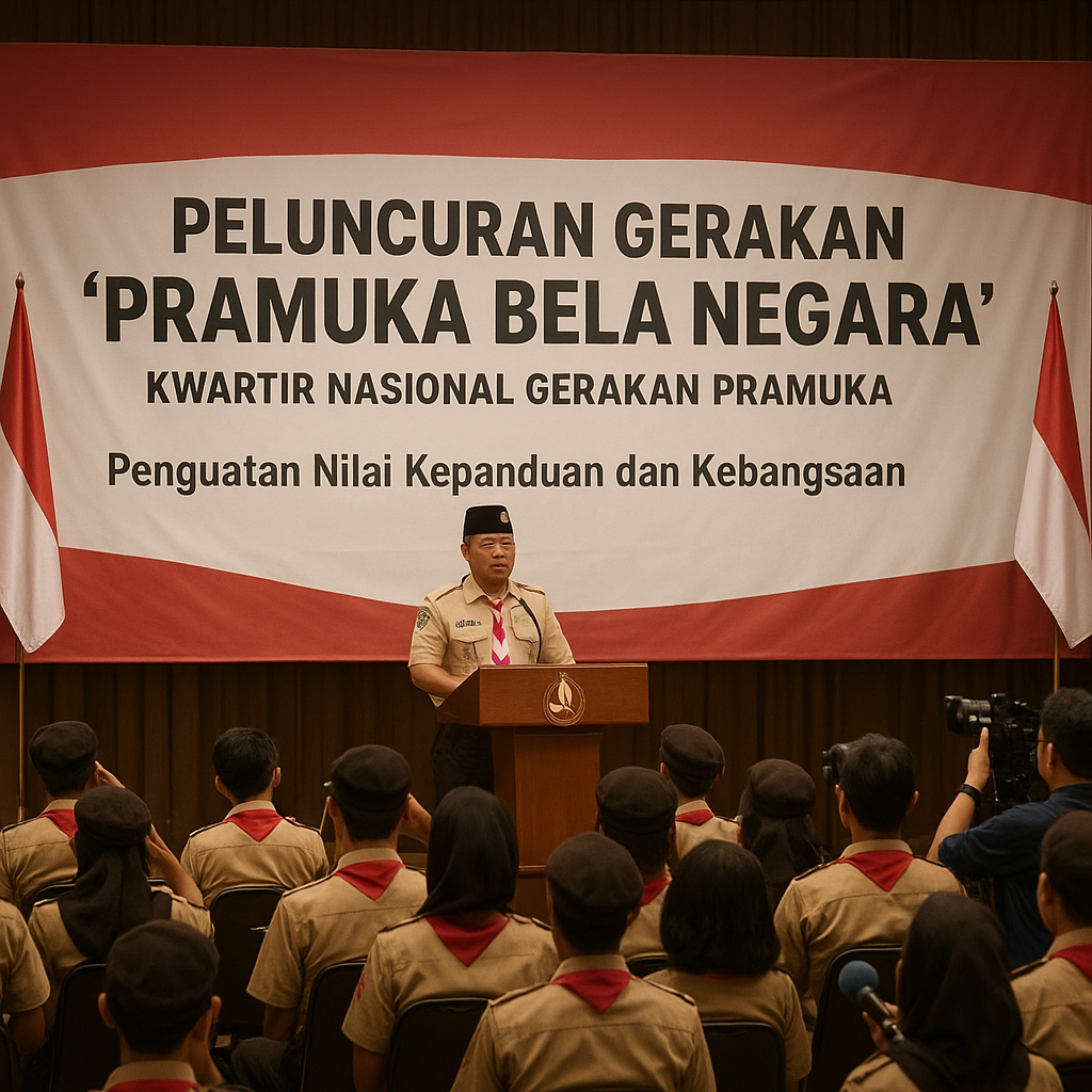 Gerakan 'Pramuka Bela Negara' Diluncurkan, Fokus pada Pengua...