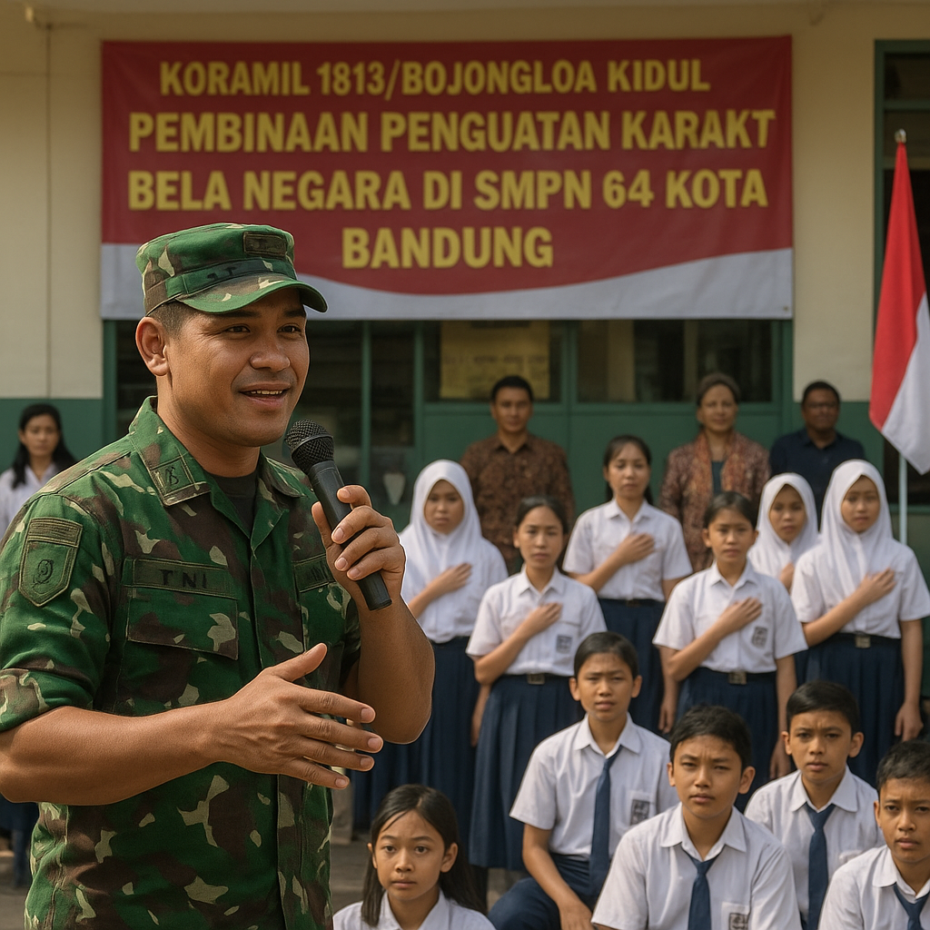 Koramil 1813/Bojongloa Kidul Berikan Pembinaan Penguatan Kar...