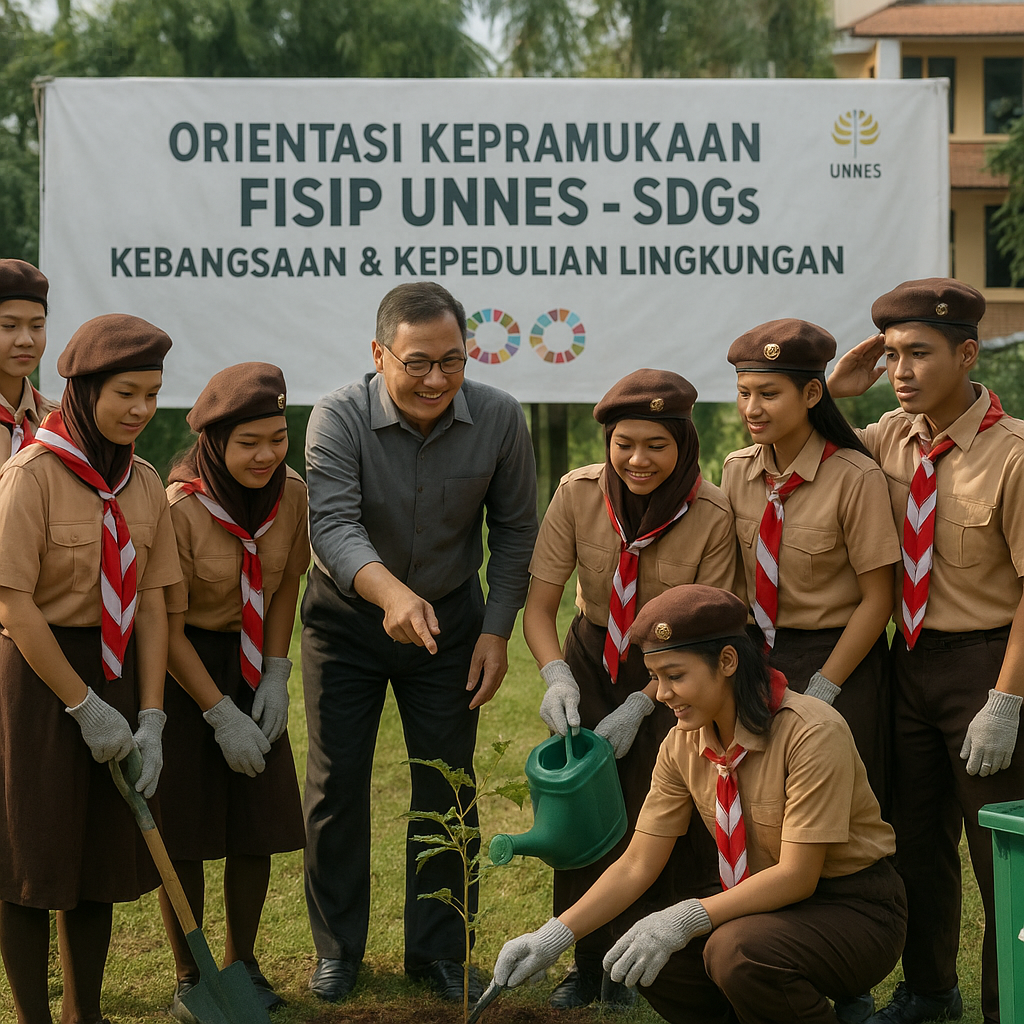 Orientasi Kepramukaan FISIP UNNES Bekali Mahasiswa Baru deng...