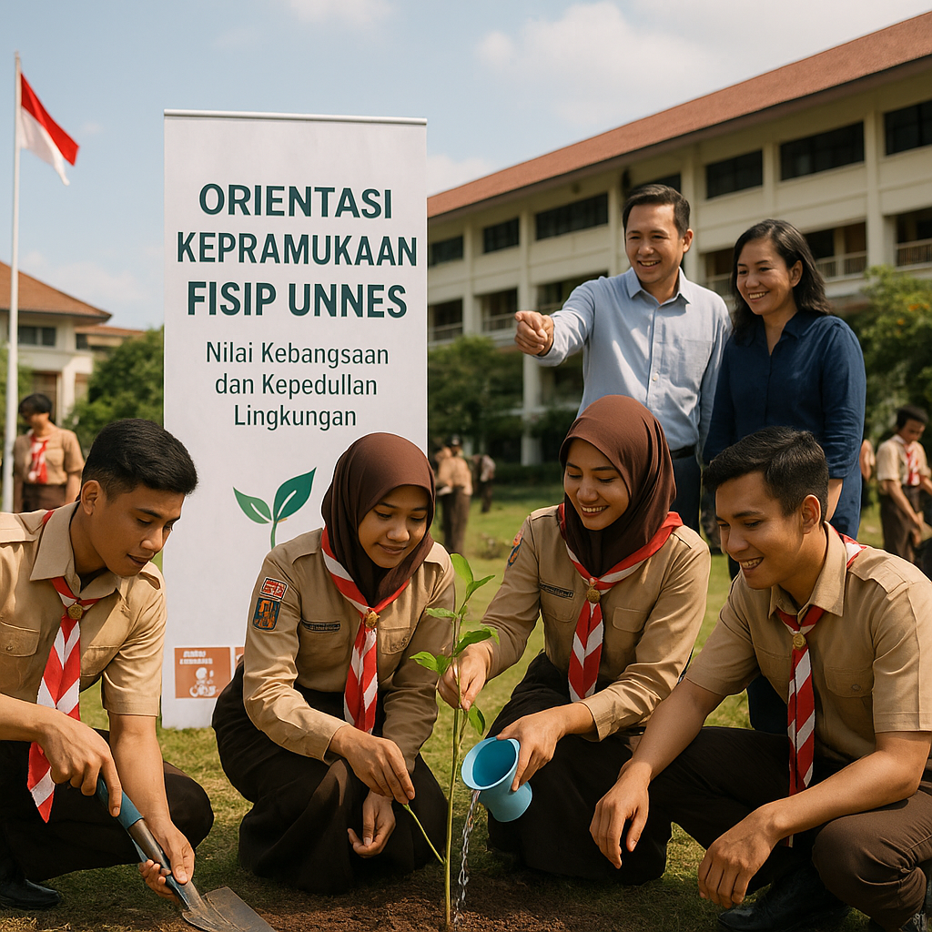 Orientasi Kepramukaan FISIP UNNES Bekali Mahasiswa Baru deng...