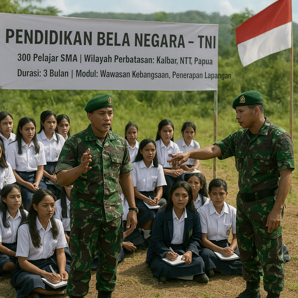 TNI AD Buka Program Pendidikan Bela Negara untuk Pelajar SMA...