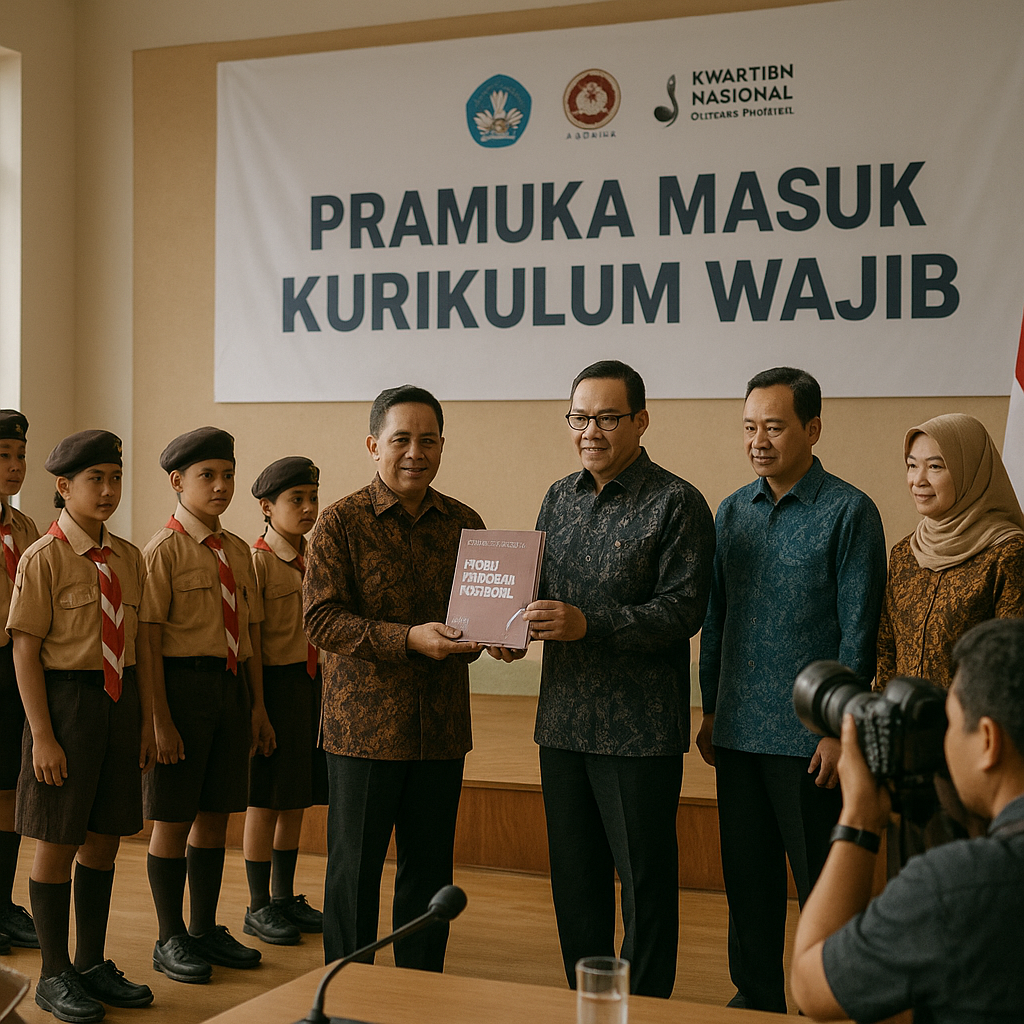 Pramuka Masuk Kurikulum Wajib, Kemendikbud Siapkan Buku Pand...