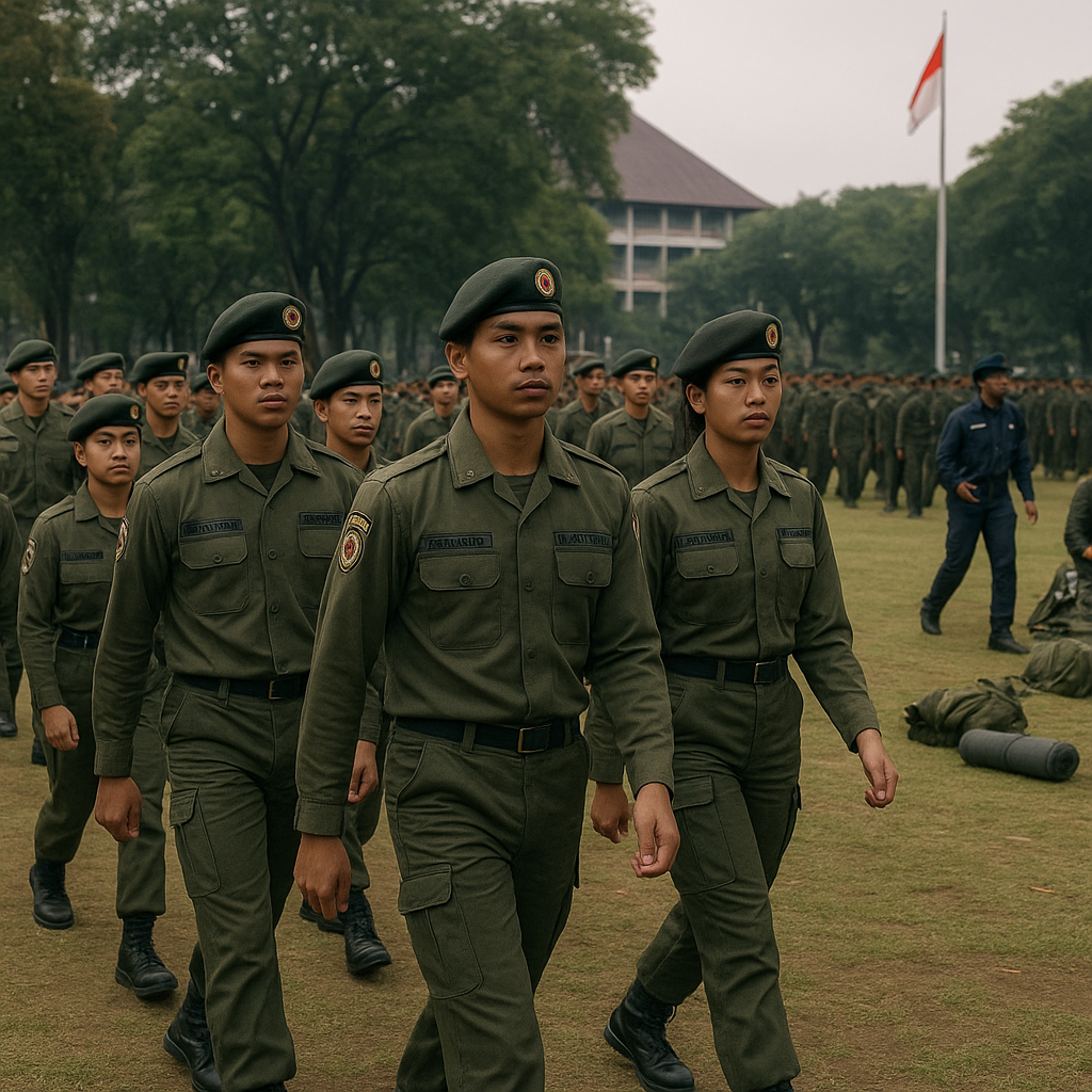 Menwa Universitas Gadjah Mada Gelar Latihan Dasar Bela Negar...
