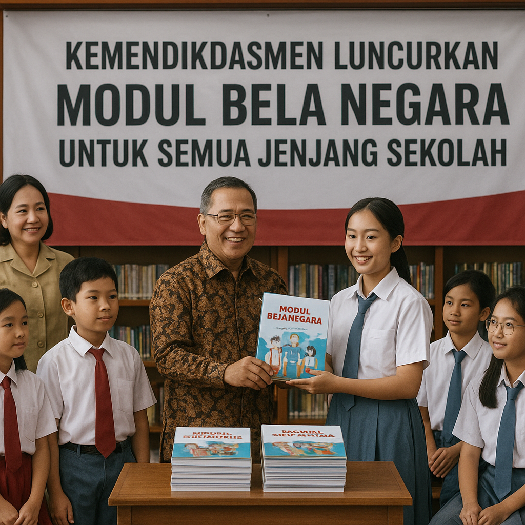 Kemendikdasmen Luncurkan Modul Bela Negara untuk Semua Jenja...