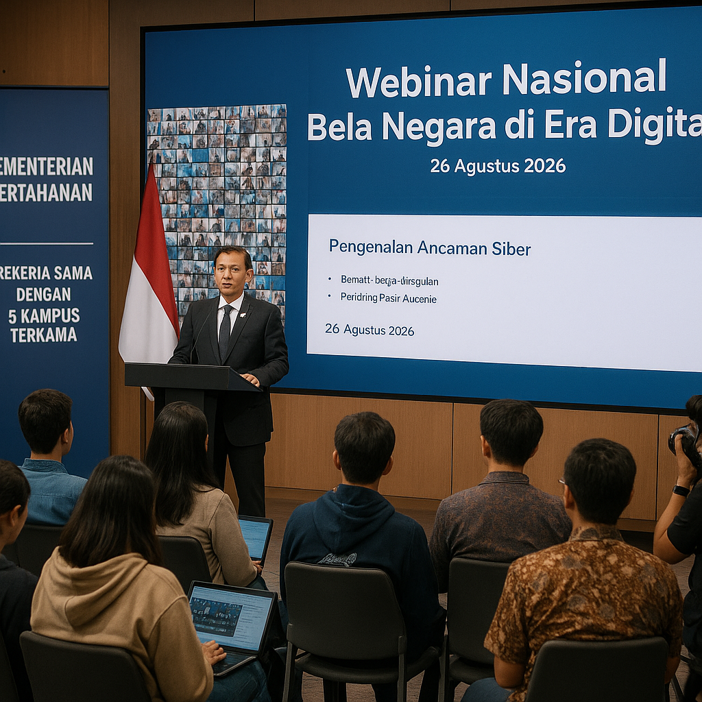 Kementerian Pertahanan dan Kampus Gelar Webinar Nasional Bel...