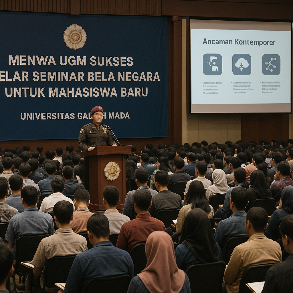 Menwa UGM Sukses Gelar Seminar Bela Negara untuk Mahasiswa B...