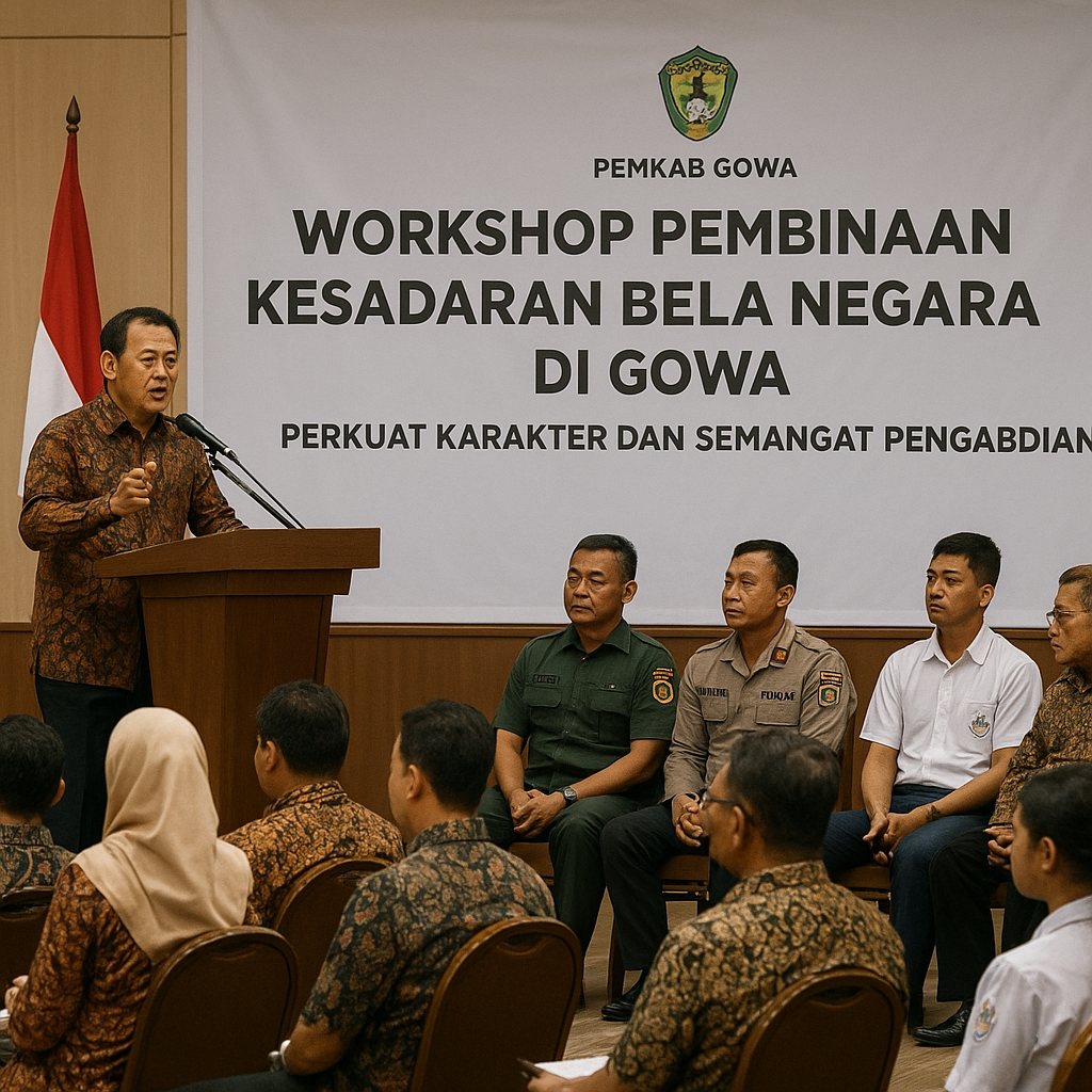 Workshop Pembinaan Kesadaran Bela Negara di Gowa Perkuat Kar...