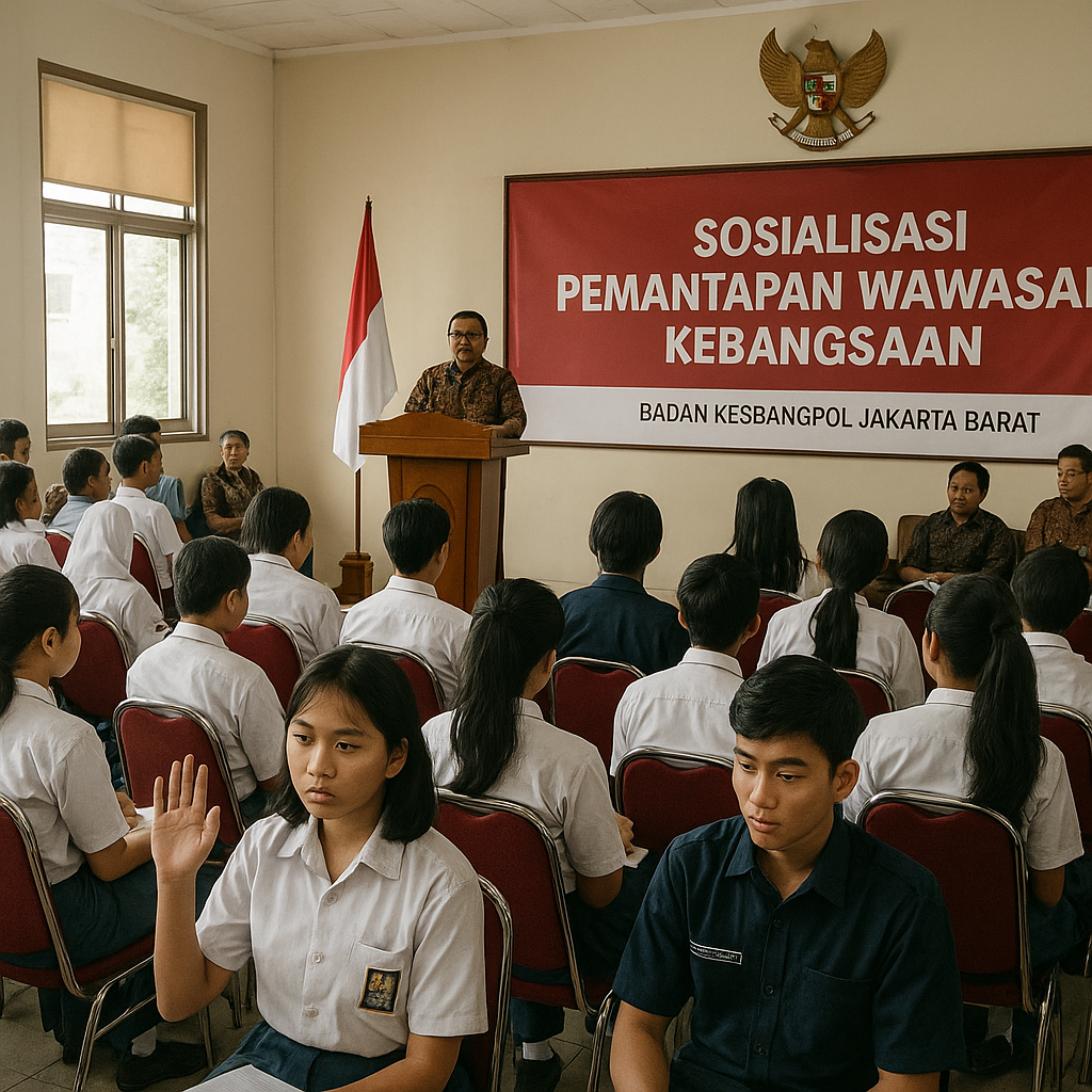 Puluhan Pelajar di Jakbar Ikuti Sosialisasi Pemantapan Wawas...