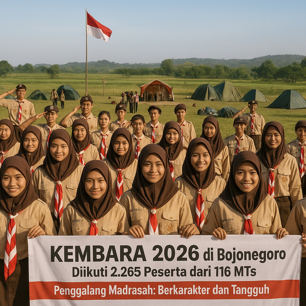 KEMBARA 2026 di Bojonegoro Diikuti 2.265 Peserta, Penggalang...