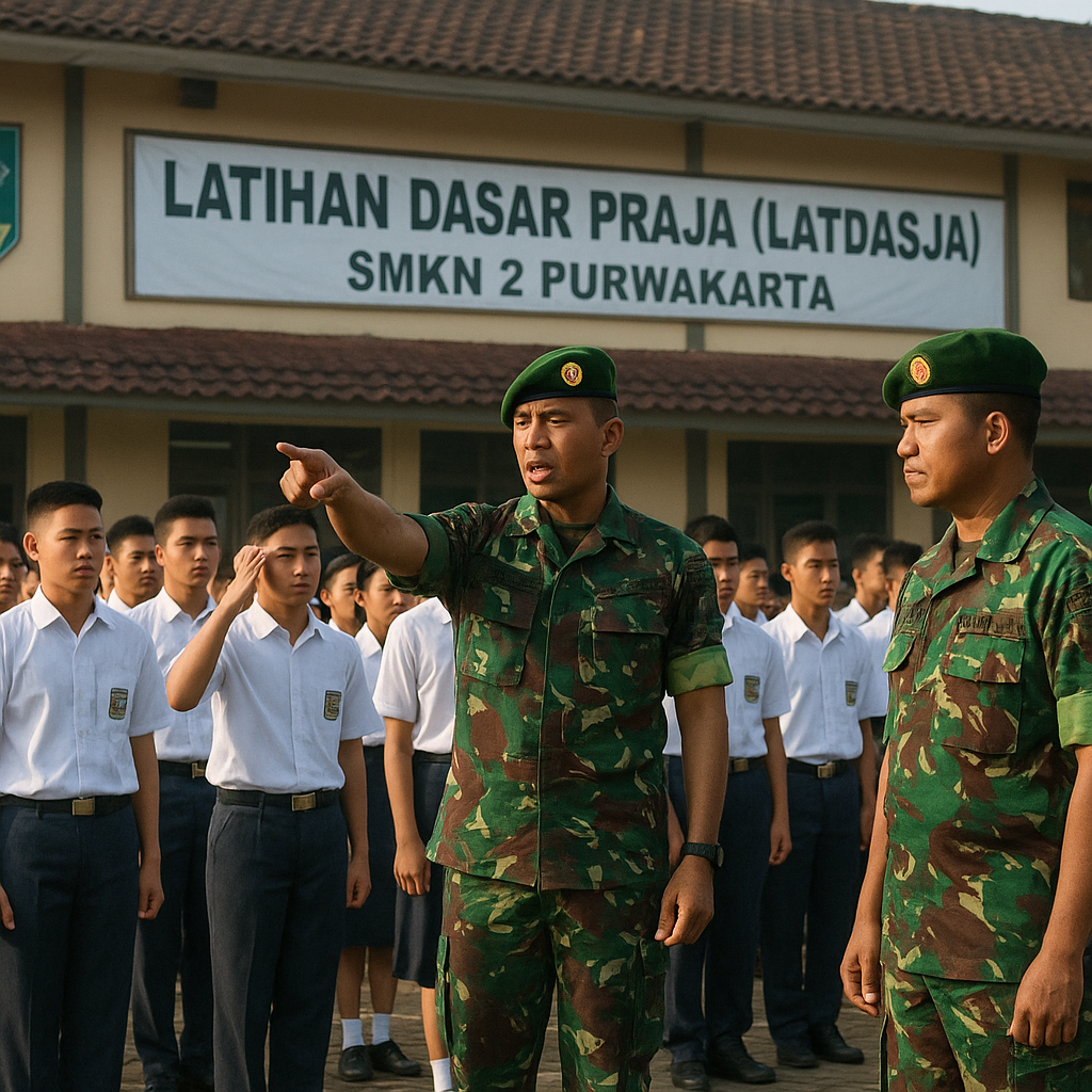 Bukan Sekadar Baris-Berbaris, TNI Bentuk Karakter Siswa Baru...
